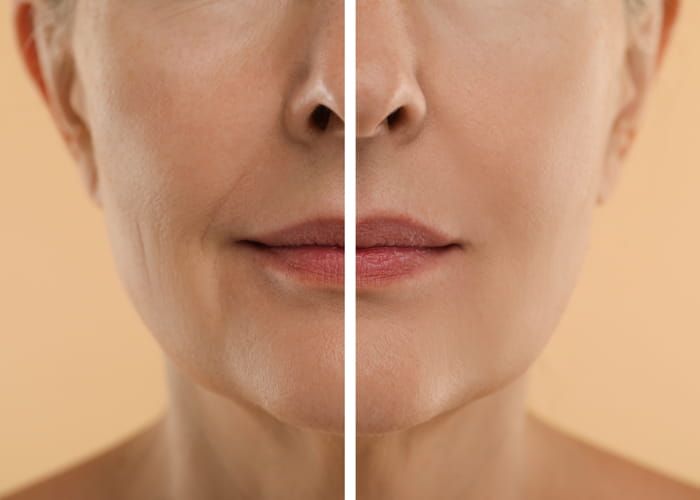 Before and after rejuvenation