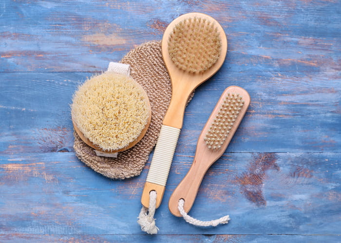 Massage Brushes And Glove for Skin Exfoliation